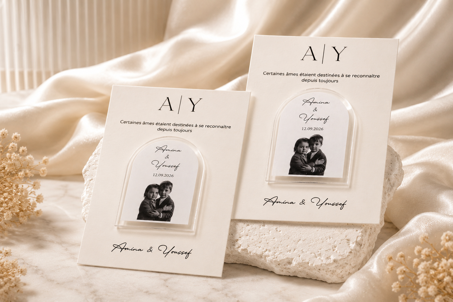 Magnet souvenir personnalisé sur carte de présentation