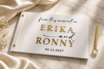 Livre d’Or Prestige – Écriture 2D Acrylique Personnalisée