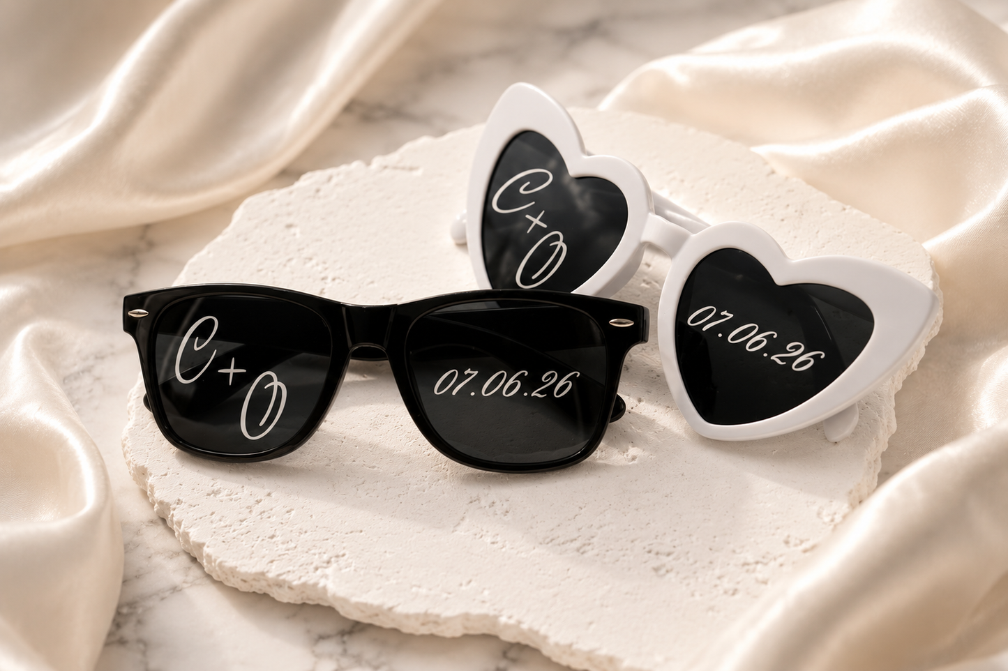 Lunettes Personnalisées – Noir ou Blanc (10 unités)