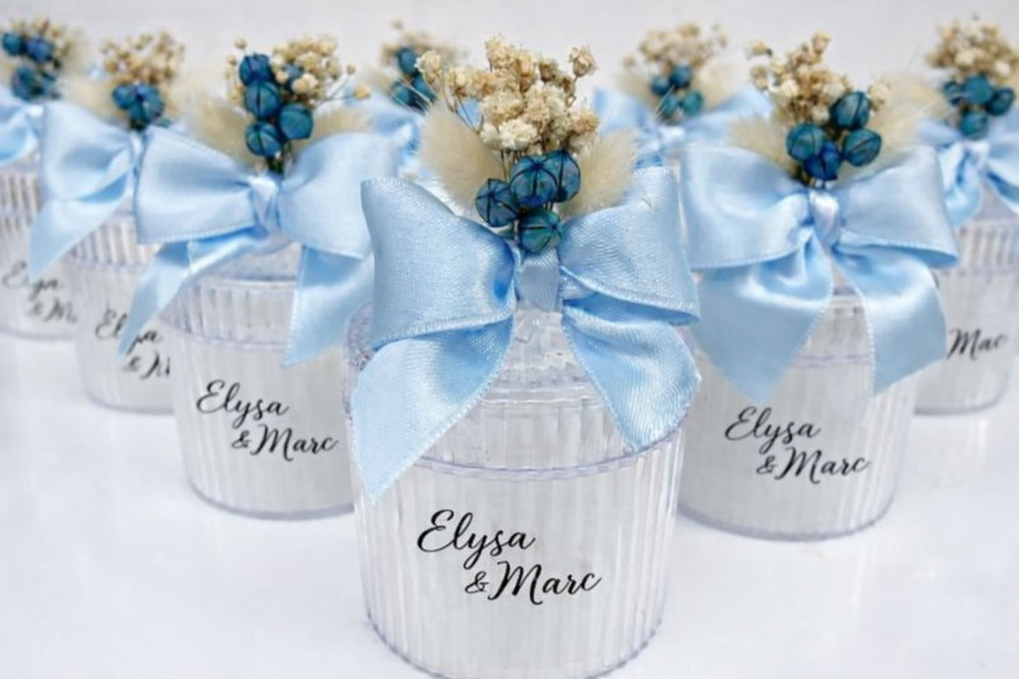 Bougie Cristal personnalisée – Élégance florale & souvenir raffiné