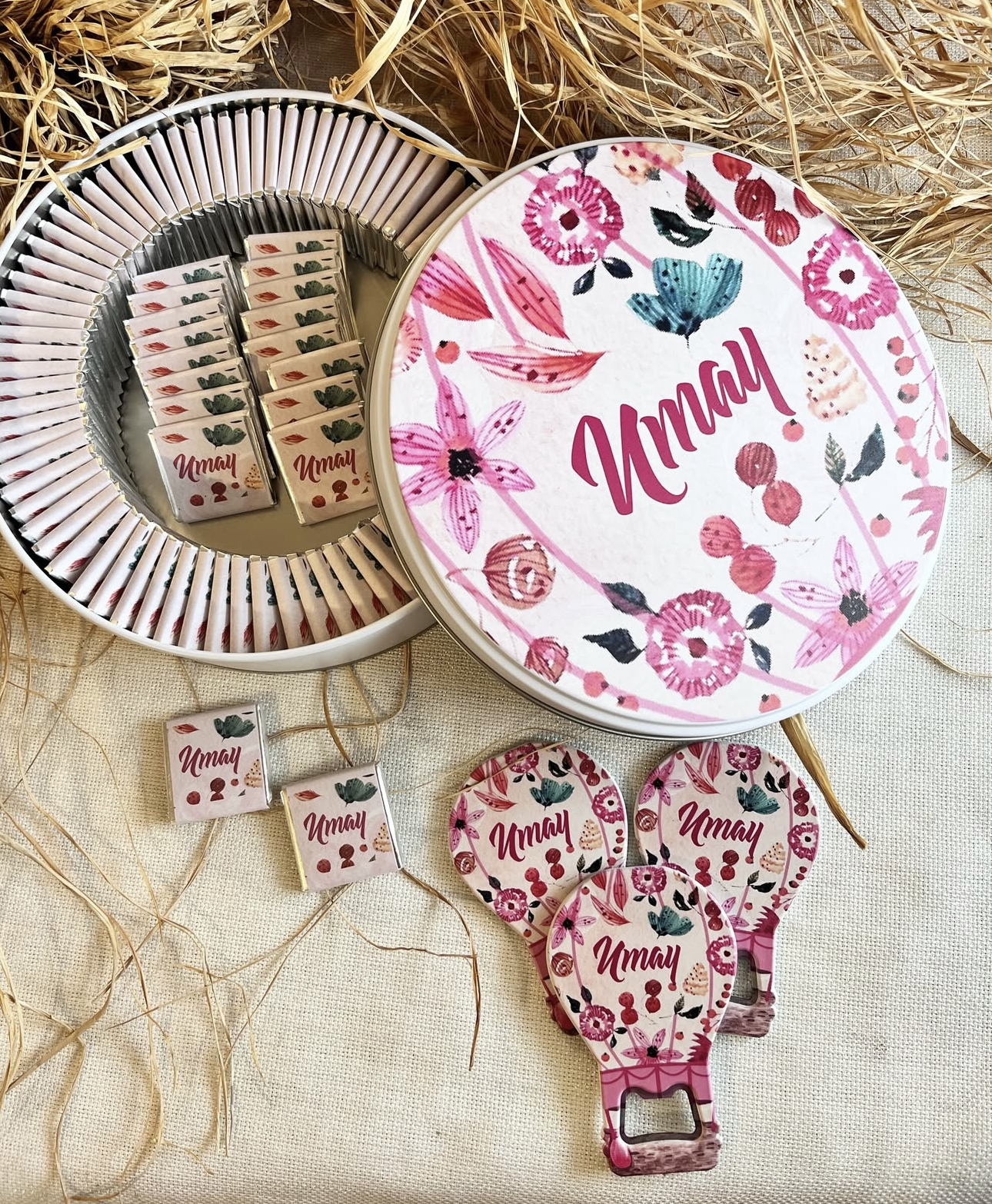 Boîte de Chocolats Personnalisée pour fille – Cadeau Naissance & Anniversaire