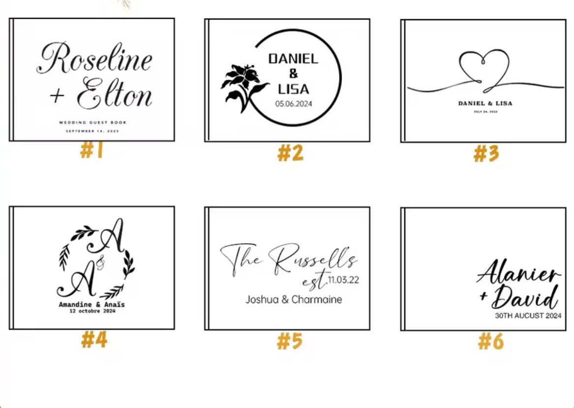 Livre d’Or de Mariage Personnalisé – Souvenir Inoubliable