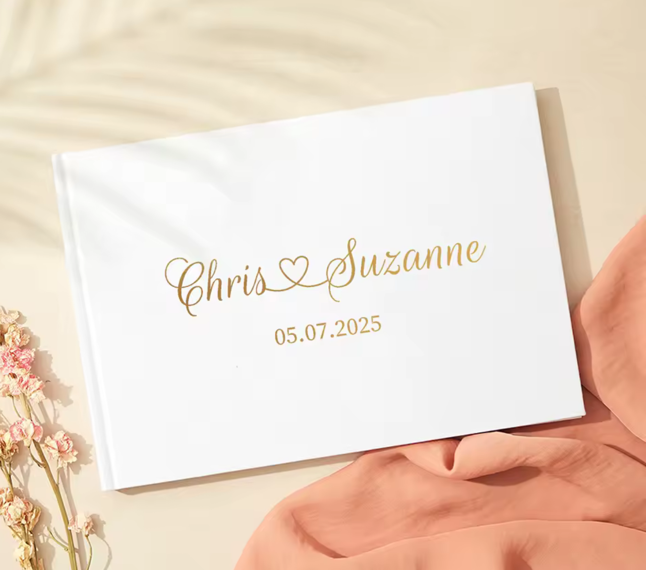 Livre d’Or « Élégant » – Finition Or Personnalisable