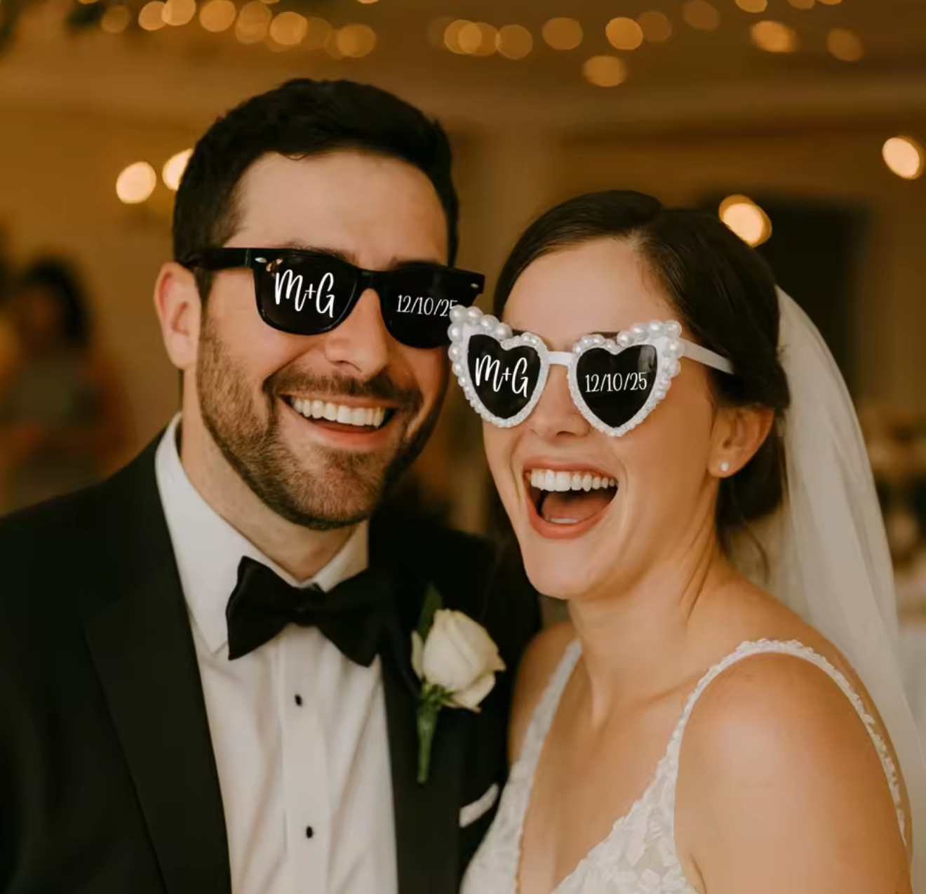 Lunettes Personnalisées – Noir ou Blanc (10 unités)