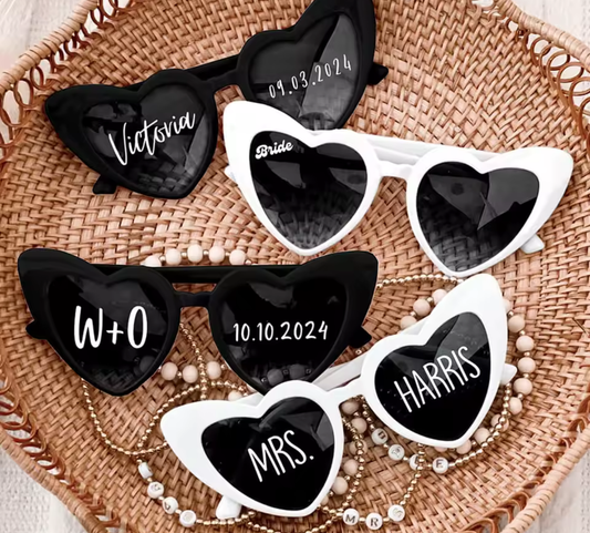 Lunettes Personnalisées – Noir ou Blanc (10 unités)