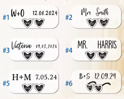 Lunettes Personnalisées – Noir ou Blanc (10 unités)