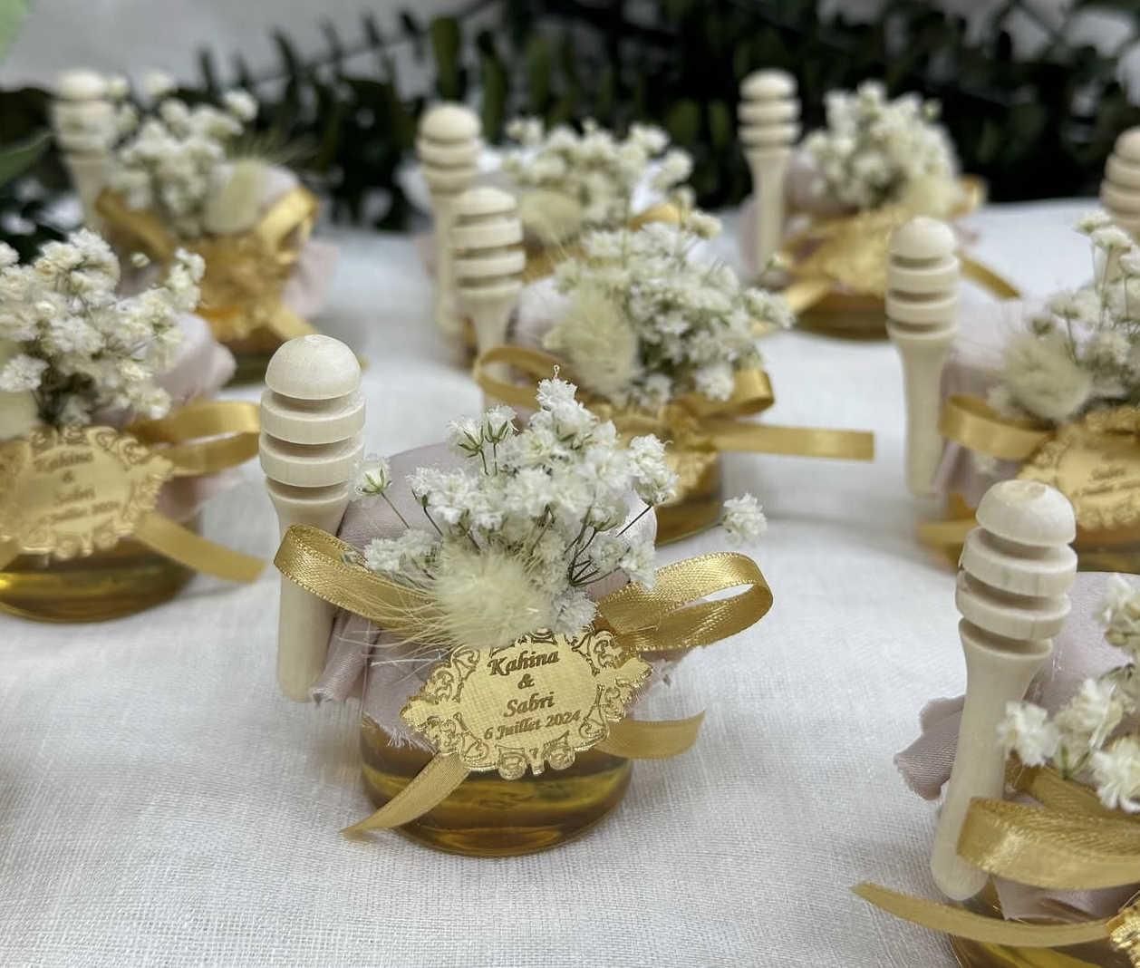 Pot de Miel Personnalisé – Cadeau Invité de Mariage